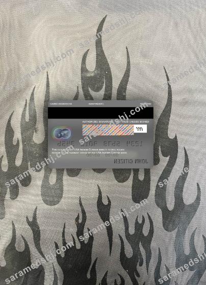 USA Indiana Centier bank mastercard photolook back